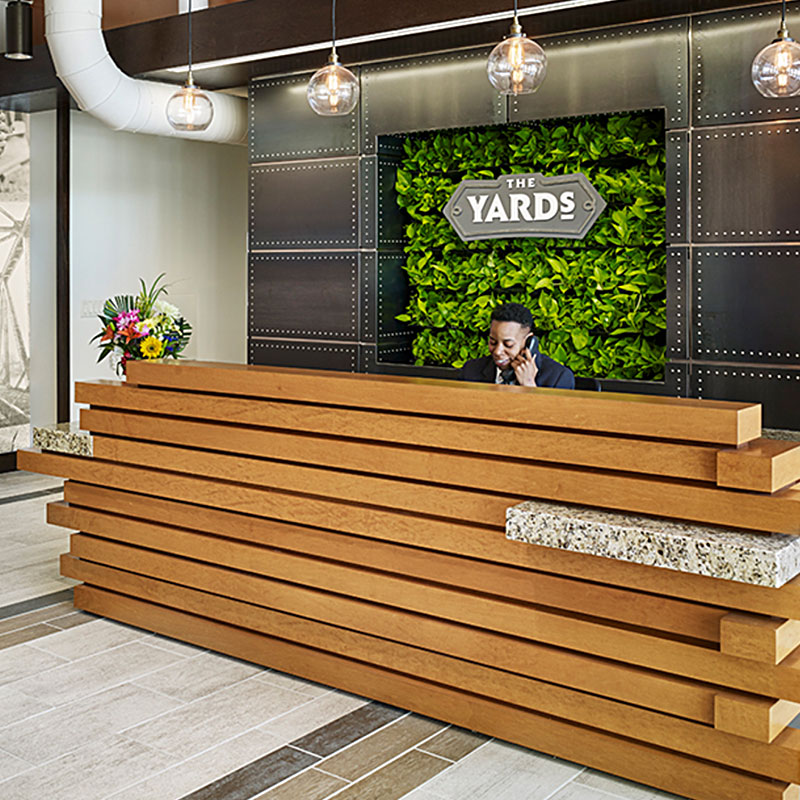Front Desk at The Yards